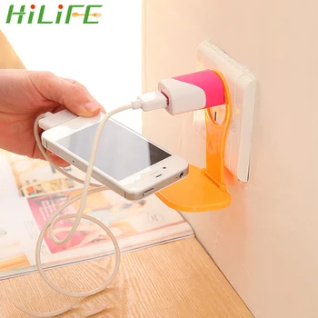 

HILIFE Phone Holder Universal Foldable Charger Cable Storage Mobile Phone Wall Plug Socket for Charger Charging Rack Hang Holder