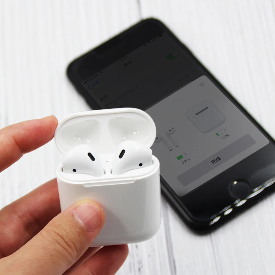 

Real 1:1 for Air 1 pop-up function Wireless Bluetooth Earphone Mini Headphones with logo Wireless Charging Case for apple ipods