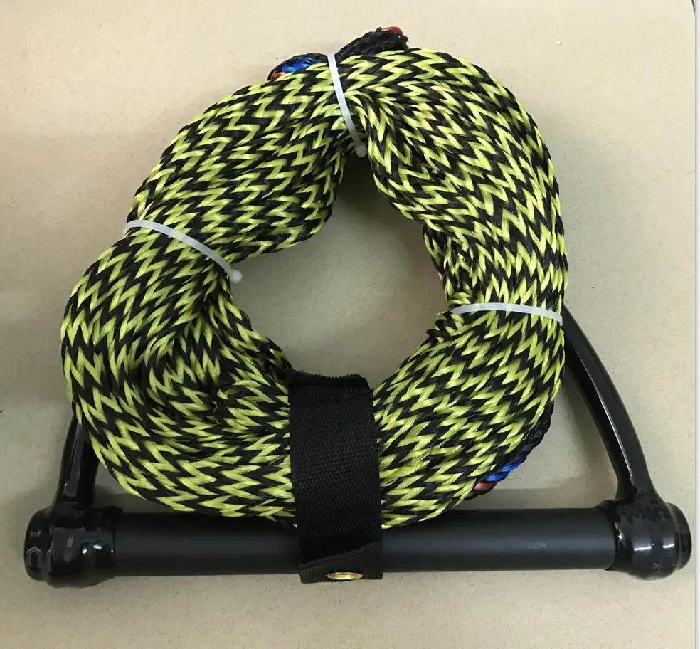 Water Ski Rope, Wakeboard Kneeboard Rope Water Ski leash handle Strand Weave Wakesurf boarding Rope 1600lbs 750-900 Inch Length
