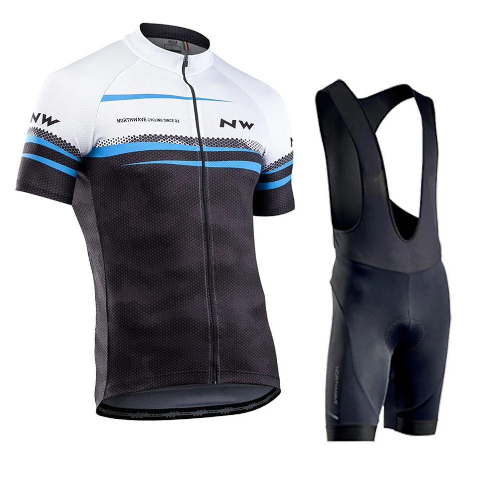 

2020 Summer Men Team Uniform Cycling Set Racing Clothes MTB Bike Jersey Set Riding Short Sleeve Professional Sportwear Quick Dry