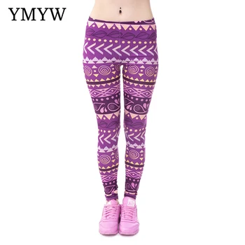 

YMYW Hot Sales Gradient Printing Leggings Sport Women Fitness Slim High Elasticity Female Pants High Elasticity лосины женские