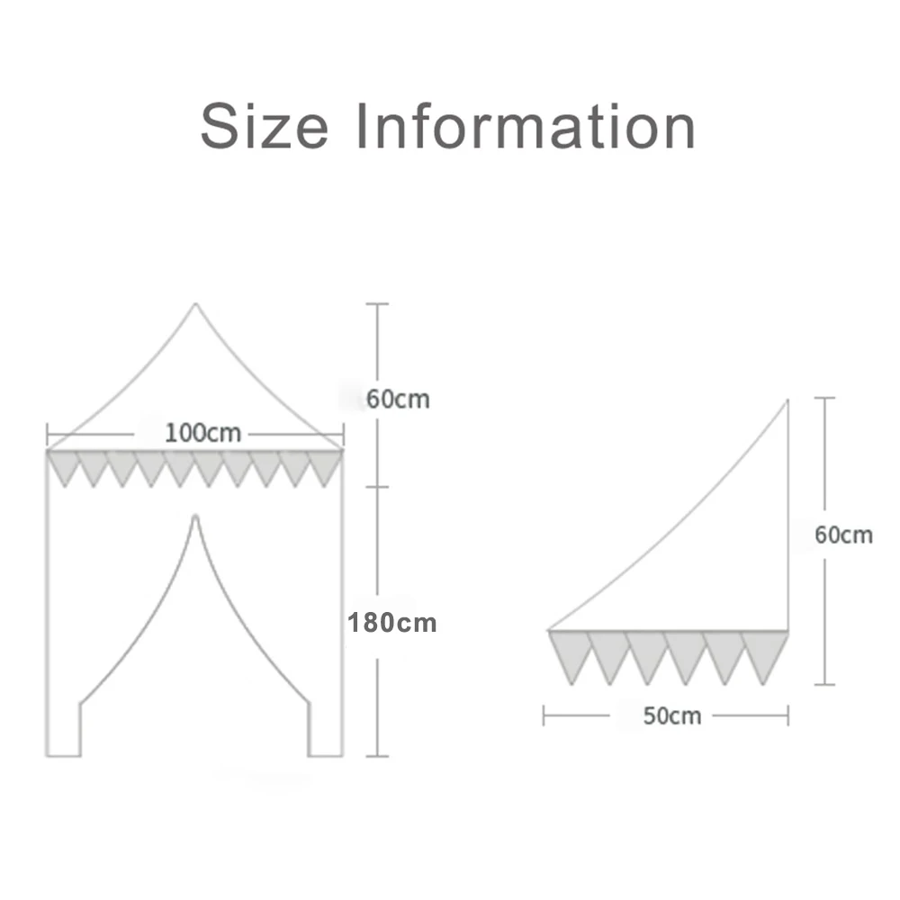 Children Play House Castle Kid Teepee Tents Cotton Foldable Tent Canopy Bed Curtain Baby Crib Netting Girls Boy Room Decoration 6