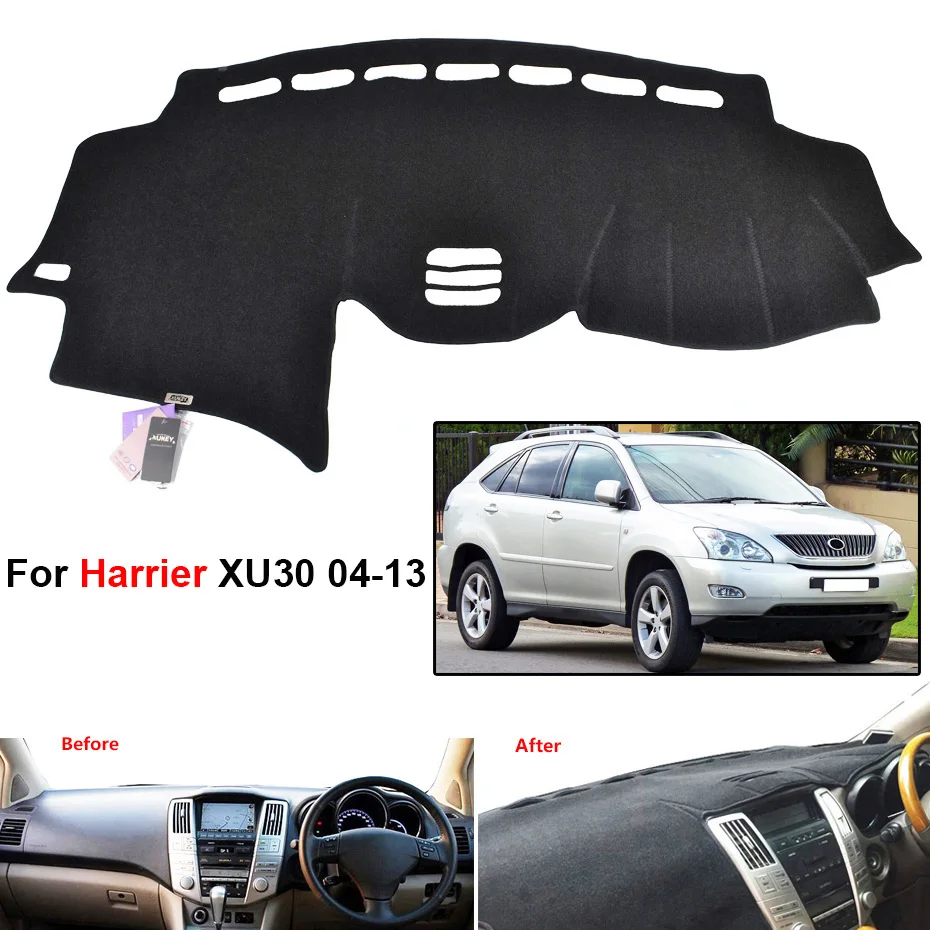 Автомобильный коврик для приборной панели Lexus RX RX330 RX350 RX400h 2004-2009 Toyota Harrier XU30 2004-2013 - Название цвета: Harrier XU30 04-13