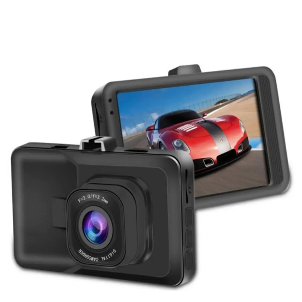 Traço cam 1080 p dvr dashboard câmera completa hd 3 lcd 170 grande angular wdr g-sensor de detecção de movimento de gravação de loop