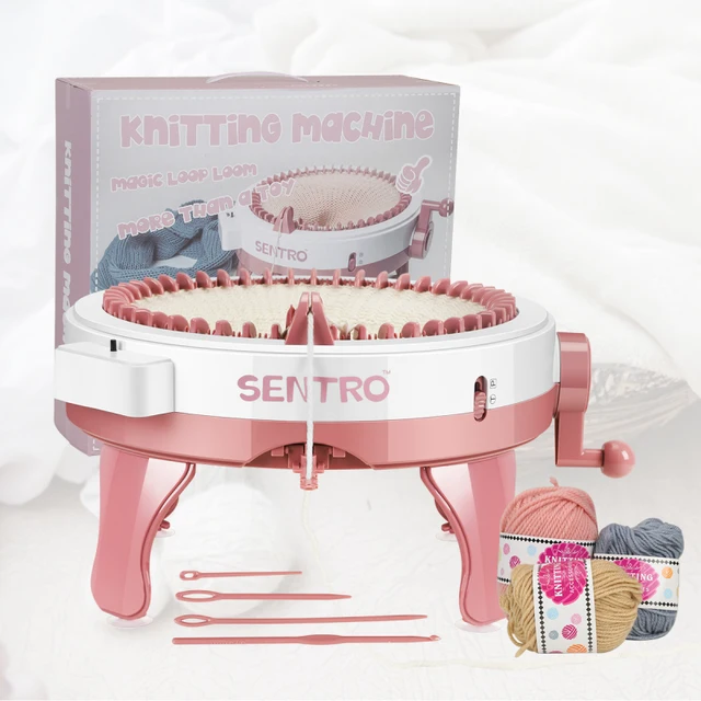 Children's large DIY knitting Machine 48 knitting Circular Knitting Wool Loom Needle Sewing Tools Hand Weaving Cylinder Kids Toy 2