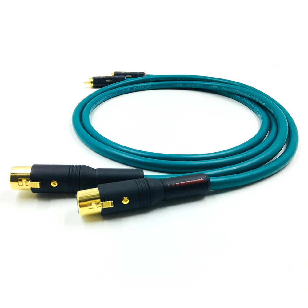 1 пара Hifi Cardas XLR для RCA Межблочный кабель Hi end штекер женщин аудио с Позолоченный
