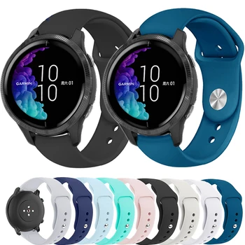 

Strap for Garmin Venu Sports silicone Band for GarminActive S / GarminMove 3 3S Luxe Style Watch Replacement Bracelet Watchband