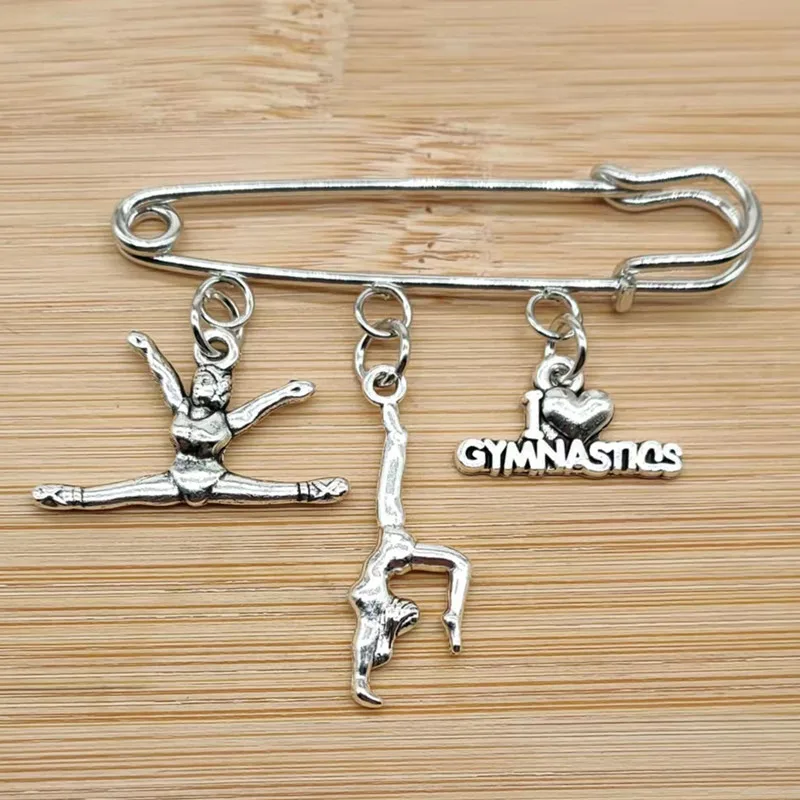 

New Fashion Rhythmic Gymnastics Brooch Memorial Gift Novelty