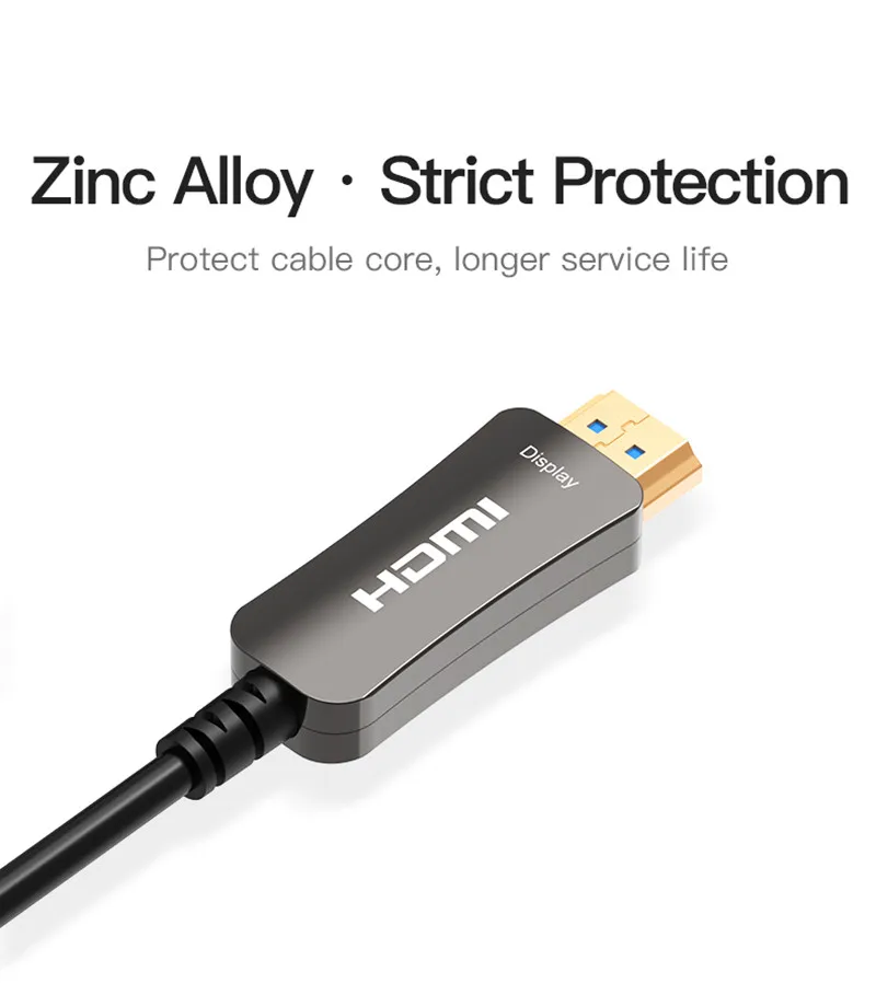 Оптический Кабель HDMI 2 0 кабель 4K 60 Гц 3D 5 м 10 15 20 30 40 50 100 для HD ТВ ЖК ноутбука PS4
