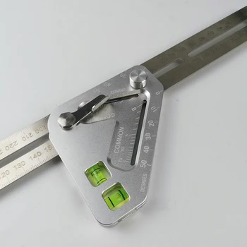 

1 Pcs Multi-functional Angle Ruler Woodworking Carpentry Tool-Better Measuring Tool 35cm * 7.5 * 0.9cm