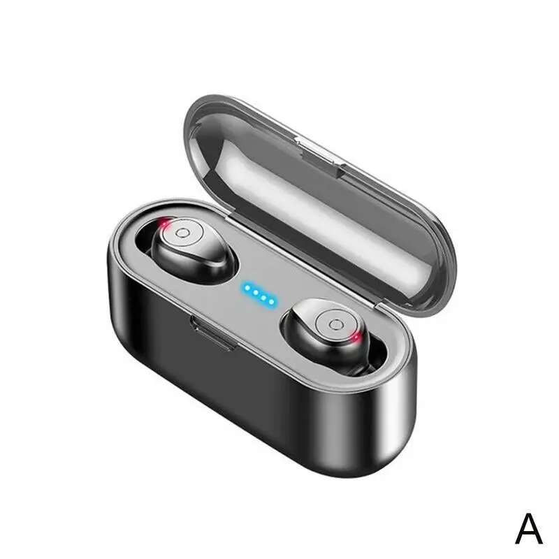 V5.0 TWS беспроводные Bluetooth наушники светодиодный дисплей гарнитура с микрофоном беспроводные наушники Bluetooth - Цвет: A
