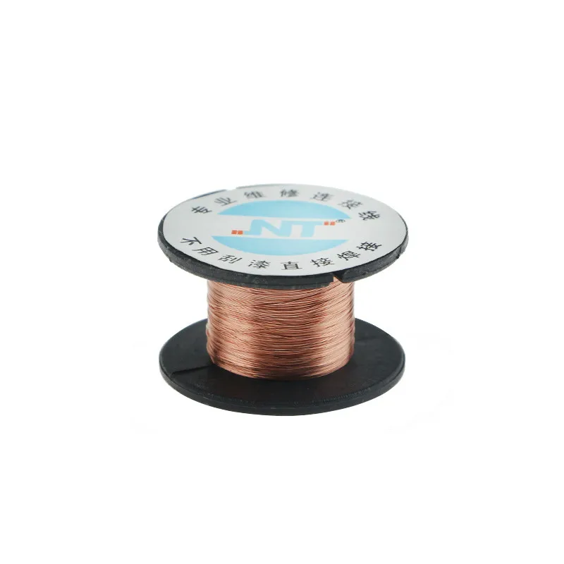 1 Pcs High Quality 0.1MM Copper Soldering Solder PPA Enamelled Repair Reel Wire Fly Line 0.1MM Copper Solder Wire