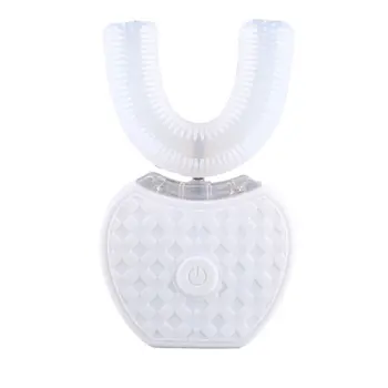 

U Shape Silicone 360 Degree Sonic Automatic Electric Toothbrush Teeth Whitening Intelligent Silicone Toothbrush