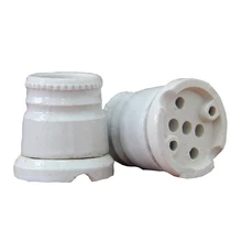 12 шт. E27 лампа база керамический Универсальный Винт лампа фитинги светильник сиденье энергосберегающий держатель лампы