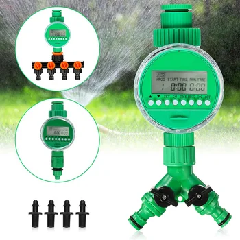 

Connectors Hose Splitter 4/7'' 8/11" Water Tap Distributor Garden Irrigation +LCD Display Timer No-leakage Water Irrigation Tool