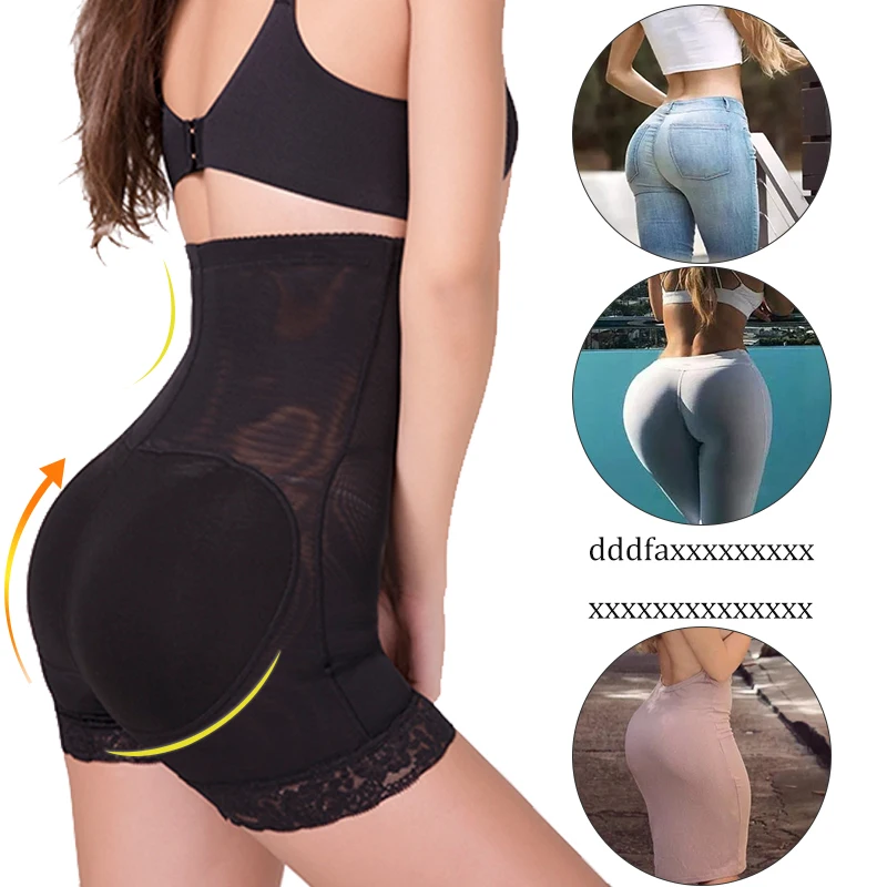 extreme tummy control shapewear Women's Seamless Butt Lifter Padded Shapewear Lace Panties Butt Hip Enhancer Shaper Underwear shapewear for tummy