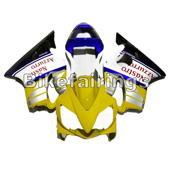 No Tank Cover Мотоцикл полный обтекатель комплект для Honda CBR600F4i 2001 2002 2003 CBR600 F4i 01 02 ABS пластик впрыска кузова желтый синий черный - Цвет: No Tank Cover