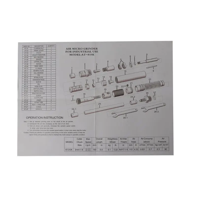 AT-010K микро воздушный шлифовальный станок пневматический ветровой фрезерный карандаш шлифовальный гравировальный полировальный станок для резки фрезерный Многофункциональный