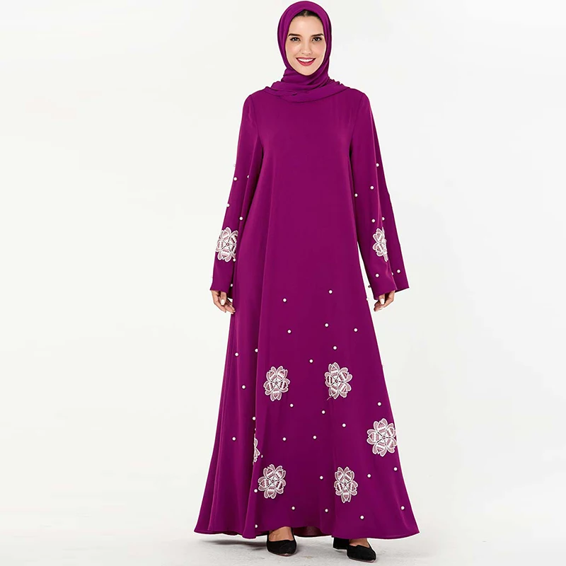 Vestido Плюс Размер abaya мусульманская одежда для Дубай мусульманское платье кафтан женская одежда платья Хиджаб Восточный халат из марокена одеяние мусульмане Kleding