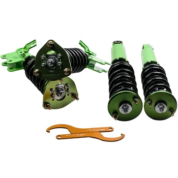 

Tuning Coilovers For Nissan S13 240SX 1989-1990 Shock Absorber Spring Struts for Hatchback/Coupe 89-94 Adjustable Height Green