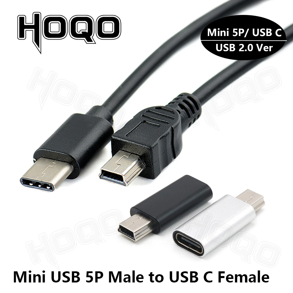 Mini Usb To Usb C,minib To Usbc Cable,usb Type C Female To Mini Usb