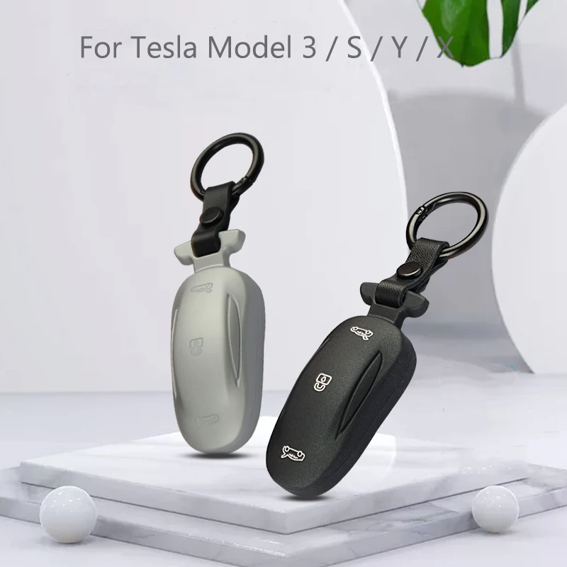 Key Case Cover With Keychain For Model 3 Model Y Fashion Key Holder -  Automotive - Temu Bulgaria