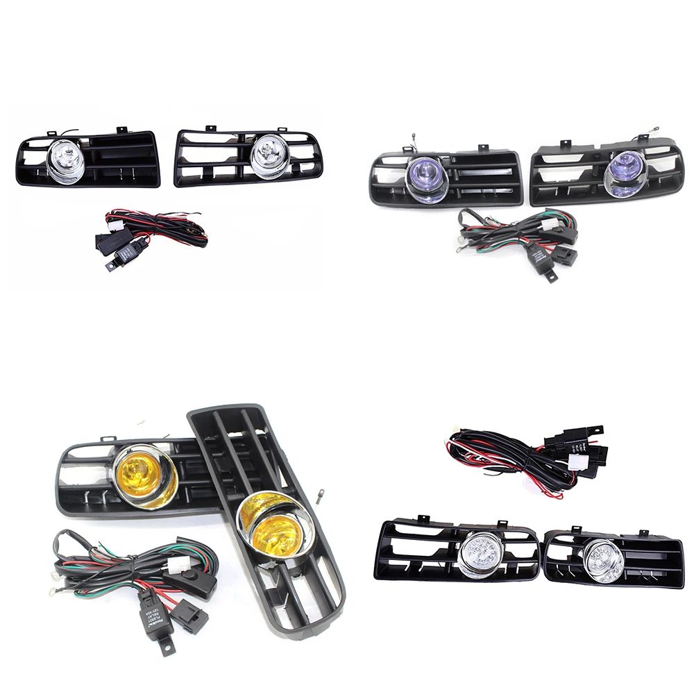 2Pcs Car Lights Bumper Fog Lights Grille Bulbs Switch Wiring Harness For GOLF 4 JETTA BORA MK4 TDI 1998-2005 2Pcs Car Lights Bumper Fog Lights Grille Bulbs Switch Wiring Harness For GOLF 4 JETTA BORA MK4 TDI 1998-2005
