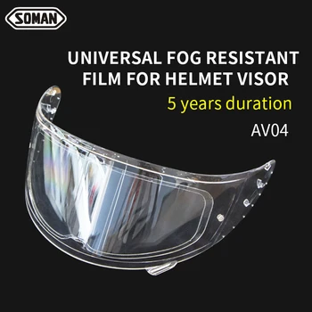 

SOMAN AV04 Japan Import Universal Fog Resistant Helmets visor film Stickers Motorcycle Helmet Anti Fog Lens Films free shipping