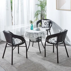 Combinaison de chaises d'extérieur en rotin, combinaison de Table et chaise de balcon, dossier tissé à la main, pour terrasse de jardin, cour 