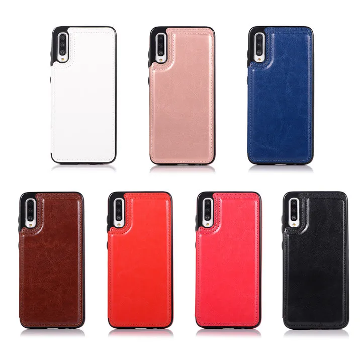 samsung silicone cover Luxury Leather Wallet Case For Samsung Galaxy A70 A70S A50 A50S A40 A30S A30 A20E A10E A10S M10 Card Slots Shockproof Flip Shell samsung silicone cover