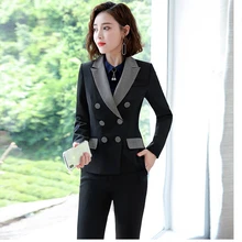 #Special Offers Large size S-4XL high quality women's plaid suits Autumn and winter slim full-sleeve blazer Female office long pants suits 2019 #Special Offers Large size S-4XL high quality women's plaid suits Autumn and winter slim full-sleeve blazer Female office long pants suits 2019