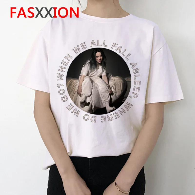 Billie Eilish Футболка женская хип-хоп ulzzang корейский стиль harajuku футболка новая одежда модная футболка 90s летний графический