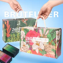Brutfuner – ensemble de crayons de couleur professionnels, 520 pièces, boîte cadeau artistique, emballage, peinture artistique, peint à la main à l'huile, plomb de couleur