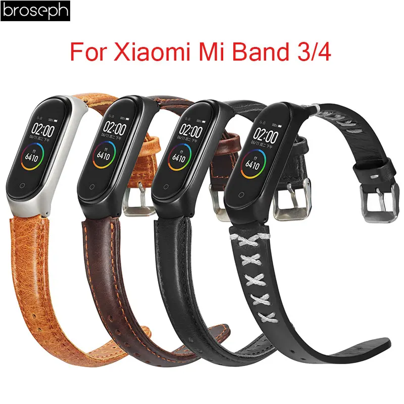 Кожаный ремешок для Xiaomi Mi, 3, 4, аксессуары для умных часов, ремешок для Xiaomi Mi, 4, 3, браслет для часов