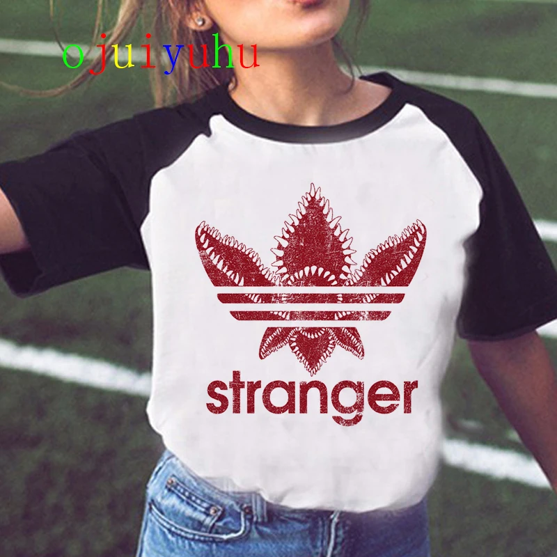 Stranger Things Upside Down Graphic T Shirt Women Harajuku Eleven Anime T-shirt Ullzang Funny Cartoon Tshirt 90s Top Tees Female
