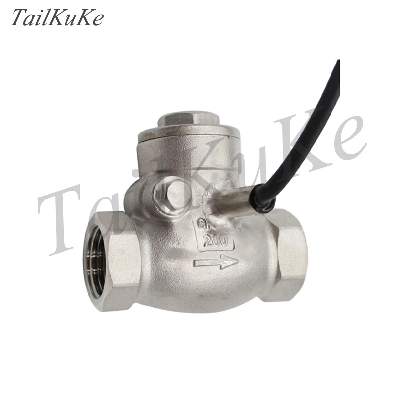 

304 Stainless Steel Water Flow Switch 4 Baffle Type Water Flow Switch DN15 Pipeline Water Flow Sensor