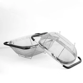 

1PC Kitchen Drain Basket With Pull Rod Household Vegetable Fruit Drain Basket Holders For Kitchen Sink