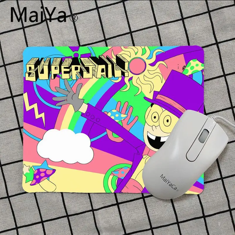 Maiya высокое качество Superjail аниме компьютерные игровые коврики для мыши Гладкий блокнот для письма настольные компьютеры мат игровой коврик для мыши - Цвет: No Lock Edge25x29cm