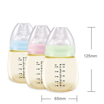 

60 Ml Wide Aperture PPSU Milk Bottle Diamond Pacifier against Flatulence High-temperature Resistant Newborns Appl