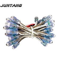 100 шт 9 мм Открытый перфорированный светильник красочный светильник источник светодиодный гирлянда с открытым светом светящийся характер перфорированный светильник DC 5V12V