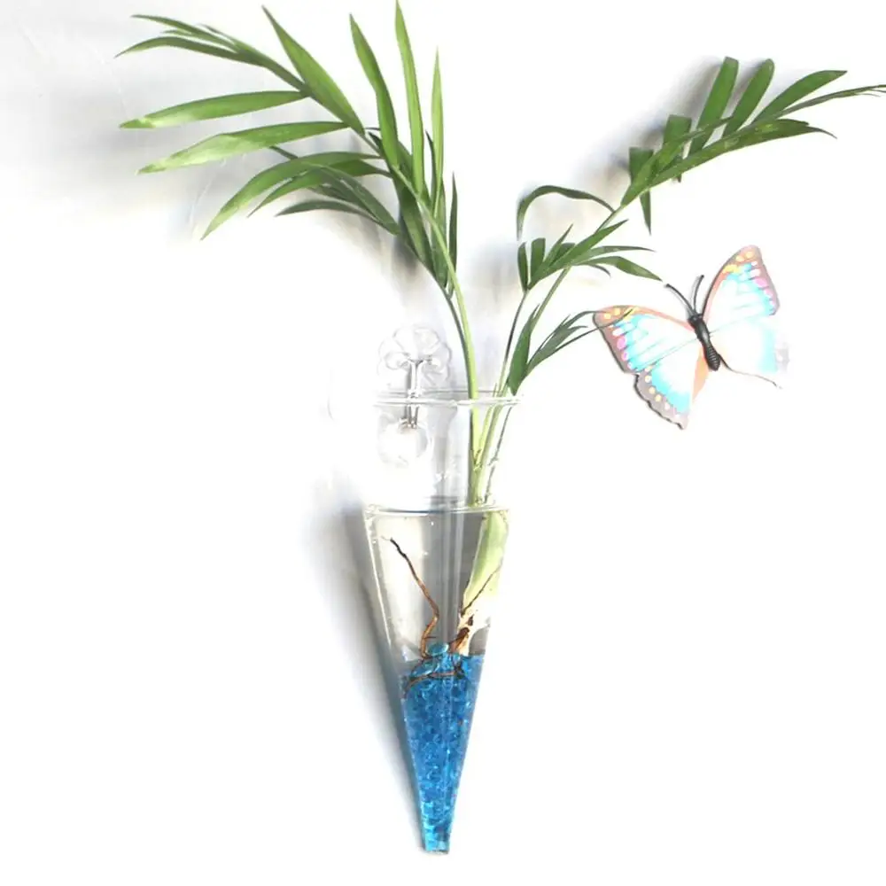 Wall Hanging Hydroponic Glass Vase Transparent Fish Tank Green Plant Plant Pot Creative Home Wall Hanging Decorations