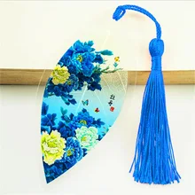 1 шт. классический элегантный креативный кисточка Закладка китайская живопись натуральные коллекционные листья с прожилками закладки для чтения канцелярские принадлежности