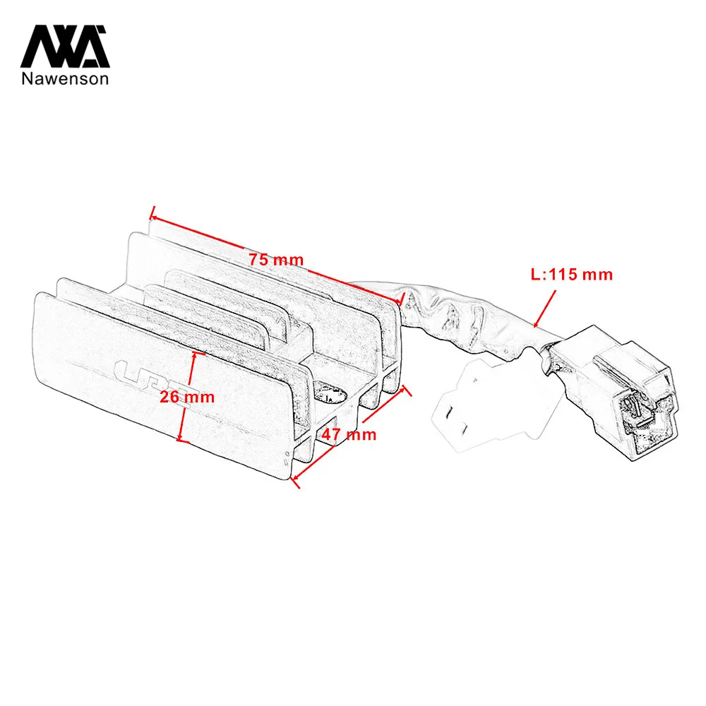 Для Suzuki GN125, AN125 5 проводов, AN150 5 проводов, GZ125, GZ250 мотоциклетный регулятор коннектор выпрямителя напряжения для ARTIC CAT 250 2X4