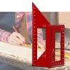 3D Aluminum Alloy Angle Measuring Square Woodworking Scribe Measuring Ruler Measure Tool with Gauge and Ruler ► Photo 2/6