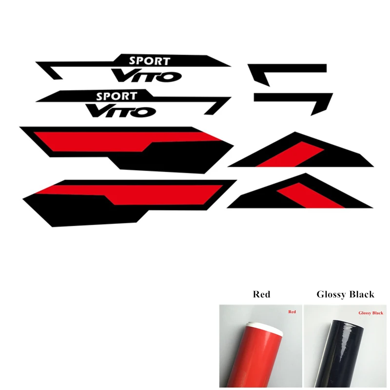 FÜR MERCEDES VITO Aufkleber Seitenstreifen Aufkleber Grafik Vinyl Van