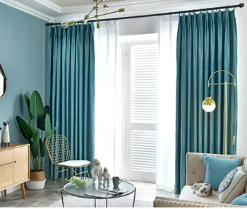 

High Shading Velvet Blackout Curtain For the Bedroom Living Room Insulating Modern Windows Curtain Home Decoration Custom Made
