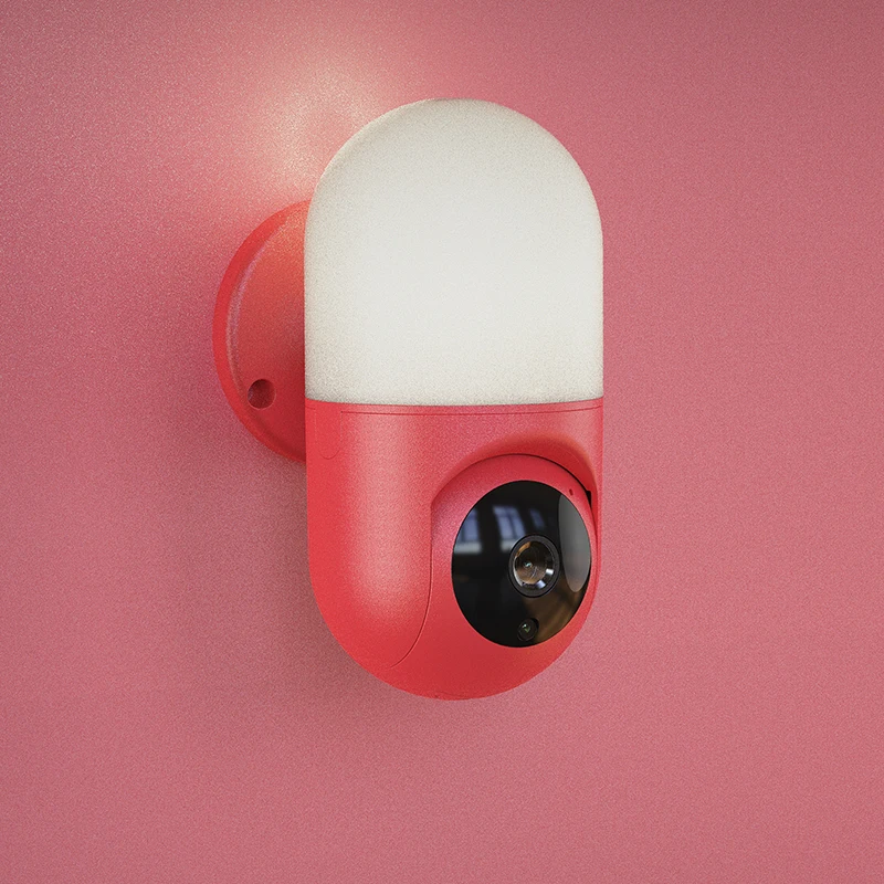 Lâmpada de Parede da Câmera Noturna sem Fio Remoto do Telefone Graus de Monitoramento de Segurança 2 em 1 Móvel de 360 Lâmpada Inteligente Visão Wifi Controle Panorâmica 5 Computador e Escritório