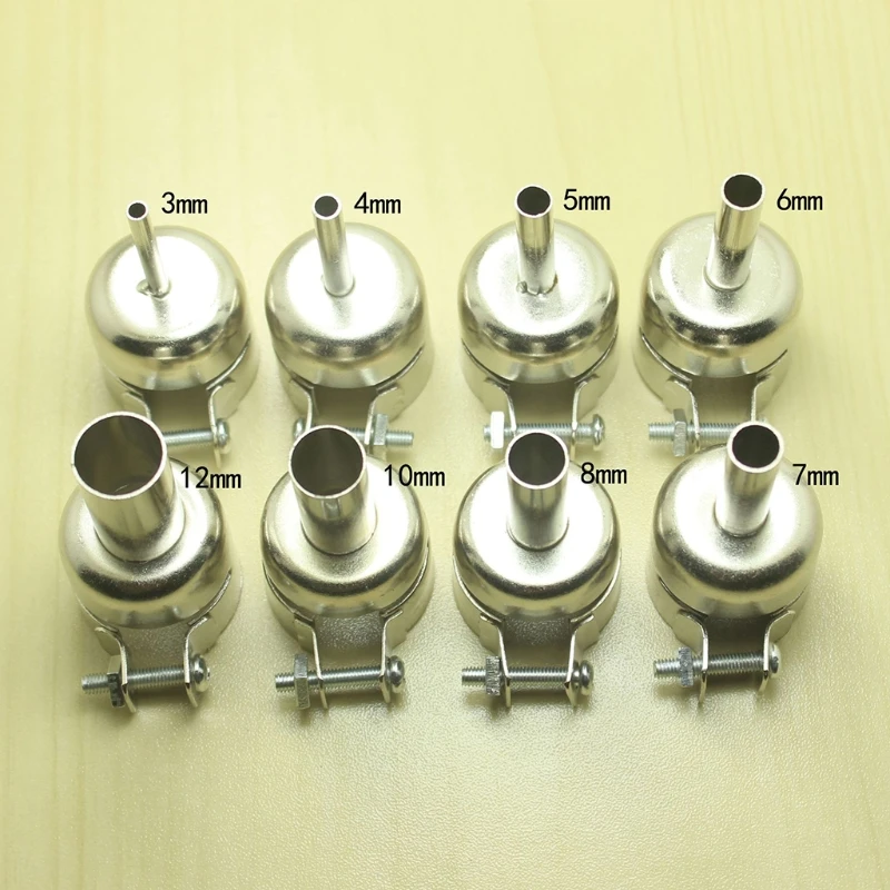 Heat Gun Nozzle 3-12mm Round Nozzles Hot Air Soldering Station Repair Tools heat gun nozzle