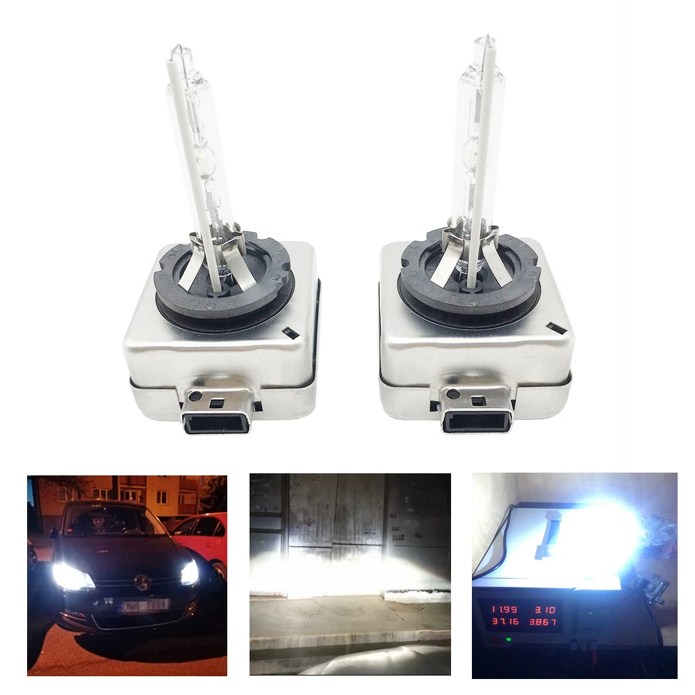 

1 Pair D1S HID Xenon Kit Headlight Bulb Replacement Car Light 12V 35W D1S Xeon Kit Lamp 4300K 5000K 6000K 8000K 10000K Headlamps