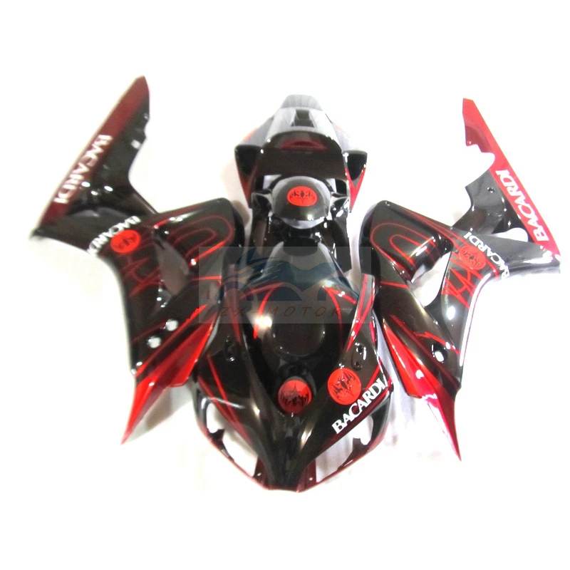 

Детали для кузова обтекатели комплекты подходят для Honda CBR1000rr 2006 2007 Черный Красный обтекатель для модернизации CBR 1000RR 06 07 инъекция HS62